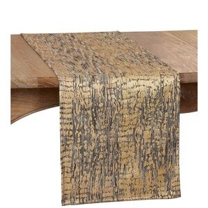 SARO LIFESTYLE Kantuta Collection Foil Print Table Runner Animal‎ Print